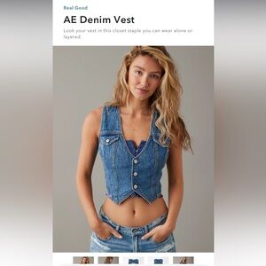 COPY - American Eagle denim vest